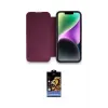 ieg™ iPhone 14 Pro Kılıf Siluet Minimal Serisi - Siyah Buffer Hayalet Cam Ekran Koruyucu