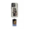 ieg™ iPhone 14 Pro Kılıf Siluet Modern Özel Seri - Siyah Buffer Hayalet Cam Ekran Koruyucu