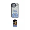 ieg™ iPhone 14 Pro Kılıf Siluet Modern Özel Seri - Siyah Buffer Hayalet Cam Ekran Koruyucu
