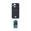 ieg™ iPhone 14 Pro Kılıf Vadi Çizgi Prime - Siyah 18D Cam Ekran Koruyucu
