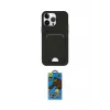 ieg™ iPhone 14 Pro Kılıf Vadi Çizgi Prime - Siyah 18D Cam Ekran Koruyucu