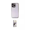 ieg™ iPhone 14 Pro Kılıf Vadi Minimal - Siyah Bilvis 3D Mat Cam Ekran Koruyucu