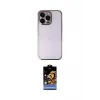 ieg™ iPhone 14 Pro Kılıf Vadi Minimal - Siyah Buffer Hayalet Cam Ekran Koruyucu