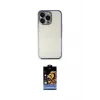 ieg™ iPhone 14 Pro Kılıf Vadi Minimal - Siyah Buffer Hayalet Cam Ekran Koruyucu