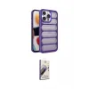 ieg™ iPhone 14 Pro Kılıf Yadigar Doku Özel Seri - Siyah Bilvis 3D Mat Cam Ekran Koruyucu