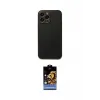 ieg™ iPhone 14 Pro Kılıf Yadigar Klasik - Siyah Buffer Hayalet Cam Ekran Koruyucu