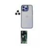 ieg™ iPhone 14 Pro Kılıf Yankı Asil Serisi - Siyah 360 Mat Full Body Arka Koruyucu