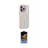 ieg™ iPhone 14 Pro Kılıf Yankı Işık Özel Seri - Siyah Buffer Hayalet Cam Ekran Koruyucu