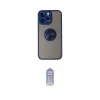 ieg™ iPhone 14 Pro Kılıf Yörünge Çizgi - Siyah Joko Magic 5D Cam
