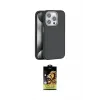 ieg™ iPhone 14 Pro Kılıf Zirve Modern Prime - Siyah Buffer Cam Ekran Koruyucu