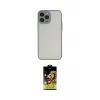 ieg™ iPhone 14 Pro Max Kılıf Ahenk Çizgi Serisi - Siyah Buffer Cam Ekran Koruyucu