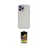 ieg™ iPhone 14 Pro Max Kılıf Ahenk Çizgi Serisi - Siyah Buffer Cam Ekran Koruyucu