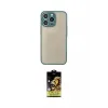 ieg™ iPhone 14 Pro Max Kılıf Ahenk Çizgi Serisi - Siyah Buffer Cam Ekran Koruyucu