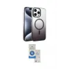ieg™ iPhone 14 Pro Max Kılıf Ahenk Doku Özel Seri - Şeffaf Royal Nano Ekran Koruyucu