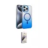 ieg™ iPhone 14 Pro Max Kılıf Ahenk Doku Özel Seri - Siyah Bilvis 3D Mat Cam Ekran Koruyucu