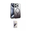 ieg™ iPhone 14 Pro Max Kılıf Ahenk Doku Özel Seri - Siyah Bilvis 3D Mat Cam Ekran Koruyucu