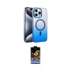 ieg™ iPhone 14 Pro Max Kılıf Ahenk Doku Özel Seri - Siyah Buffer Hayalet Cam Ekran Koruyucu