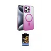 ieg™ iPhone 14 Pro Max Kılıf Ahenk Doku Özel Seri - Siyah Buffer Hayalet Cam Ekran Koruyucu