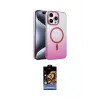 ieg™ iPhone 14 Pro Max Kılıf Ahenk Doku Özel Seri - Siyah Buffer Hayalet Cam Ekran Koruyucu