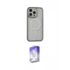 ieg™ iPhone 14 Pro Max Kılıf Ahenk Form Serisi - Siyah Bilvis 5in1 3D Magic Cam Ekran Koruyucu