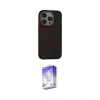 ieg™ iPhone 14 Pro Max Kılıf Ahenk Form Serisi - Siyah Bilvis 5in1 3D Magic Cam Ekran Koruyucu