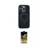 ieg™ iPhone 14 Pro Max Kılıf Ahenk Form Serisi - Siyah Buffer Cam Ekran Koruyucu