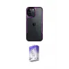 ieg™ iPhone 14 Pro Max Kılıf Akış Çizgi Koleksiyonu - Siyah Bilvis 5in1 3D Magic Cam Ekran Koruyucu
