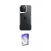 ieg™ iPhone 14 Pro Max Kılıf Akış Çizgi Koleksiyonu - Siyah Bilvis 5in1 3D Magic Cam Ekran Koruyucu