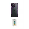 ieg™ iPhone 14 Pro Max Kılıf Akış Çizgi Koleksiyonu - Siyah Polymer Nano Ekran Koruyucu