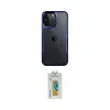 ieg™ iPhone 14 Pro Max Kılıf Akış Çizgi Koleksiyonu - Siyah Polymer Nano Ekran Koruyucu