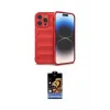 ieg™ iPhone 14 Pro Max Kılıf Atlas Koleksiyonu - Siyah Buffer Hayalet Cam Ekran Koruyucu