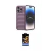 ieg™ iPhone 14 Pro Max Kılıf Atlas Koleksiyonu - Siyah Buffer Hayalet Cam Ekran Koruyucu