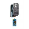ieg™ iPhone 14 Pro Max Kılıf Atlas Minimal Özel Seri - Siyah 18D Cam Ekran Koruyucu