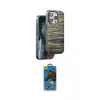 ieg™ iPhone 14 Pro Max Kılıf Atlas Minimal Özel Seri - Siyah 18D Cam Ekran Koruyucu
