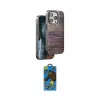 ieg™ iPhone 14 Pro Max Kılıf Atlas Minimal Özel Seri - Siyah 18D Cam Ekran Koruyucu