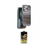 ieg™ iPhone 14 Pro Max Kılıf Atlas Minimal Özel Seri - Siyah Buffer Cam Ekran Koruyucu