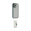 ieg™ iPhone 14 Pro Max Kılıf Eksen Doku Prime - Şeffaf Pasifik Cam Ekran Koruyucu