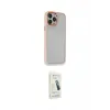 ieg™ iPhone 14 Pro Max Kılıf Eksen Doku Prime - Şeffaf Pasifik Cam Ekran Koruyucu