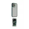 ieg™ iPhone 14 Pro Max Kılıf Eksen Doku Prime - Siyah 360 Mat Full Body Arka Koruyucu