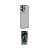 ieg™ iPhone 14 Pro Max Kılıf Eksen Doku Prime - Siyah 360 Mat Full Body Arka Koruyucu
