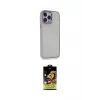 ieg™ iPhone 14 Pro Max Kılıf Eksen Doku Prime - Siyah Buffer Cam Ekran Koruyucu