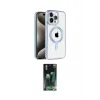 ieg™ iPhone 14 Pro Max Kılıf Eksen Form Koleksiyonu - Siyah 360 Mat Full Body Arka Koruyucu