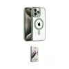 ieg™ iPhone 14 Pro Max Kılıf Eksen Form Koleksiyonu - Siyah Bilvis 3D Mat Cam Ekran Koruyucu