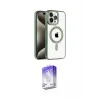 ieg™ iPhone 14 Pro Max Kılıf Eksen Form Koleksiyonu - Siyah Bilvis 5in1 3D Magic Cam Ekran Koruyucu