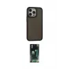 ieg™ iPhone 14 Pro Max Kılıf Eksen Işık - Siyah 360 Mat Full Body Arka Koruyucu