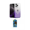 ieg™ iPhone 14 Pro Max Kılıf Eksen Minimal Özel Seri - Siyah 18D Cam Ekran Koruyucu