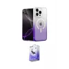 ieg™ iPhone 14 Pro Max Kılıf Eksen Minimal Özel Seri - Siyah Bilvis 5in1 5D Magic Hayalet Cam Ekran Koruyucu