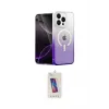ieg™ iPhone 14 Pro Max Kılıf Eksen Minimal Özel Seri - Siyah Joko 5D Cam