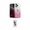 ieg™ iPhone 14 Pro Max Kılıf Eksen Minimal Özel Seri - Siyah Joko 5D Cam
