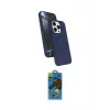 ieg™ iPhone 14 Pro Max Kılıf İz Işık Koleksiyonu - Siyah 18D Cam Ekran Koruyucu